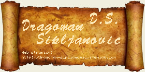 Dragoman Sipljanović vizit kartica